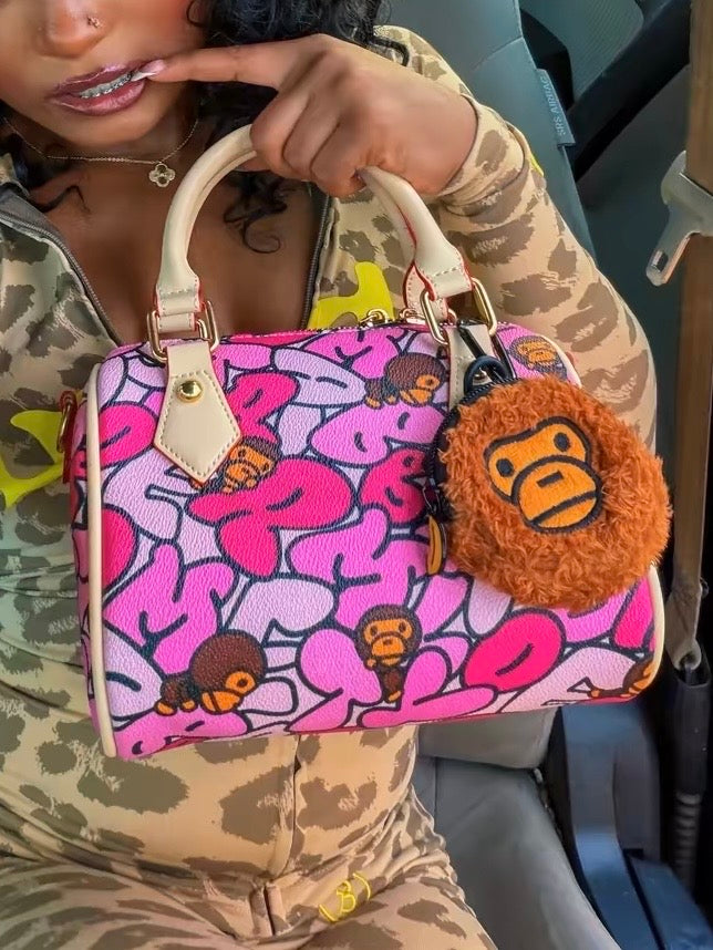 Pink monkey mini
